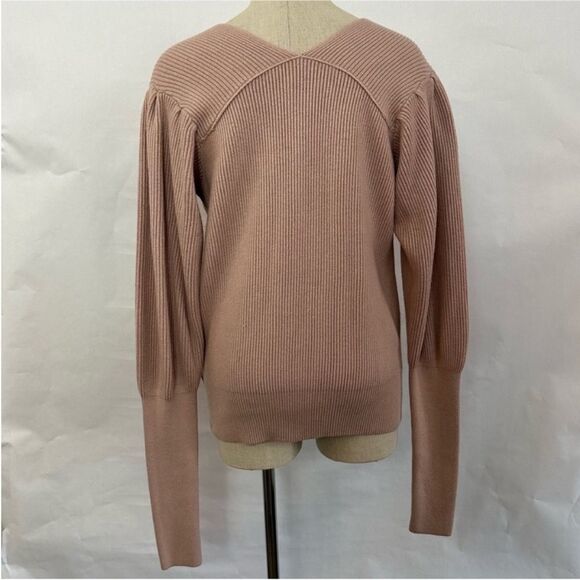 Free People V Neck Knit Sweater 315 - Picture 2 of 3